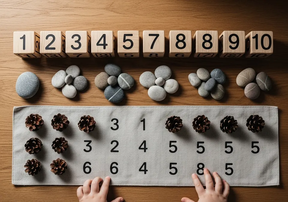 Mathematics learning materials and counting activities